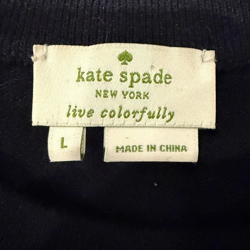 Kate Spade Wool Cashmere Constellation Sequin Stars Sweater Size L